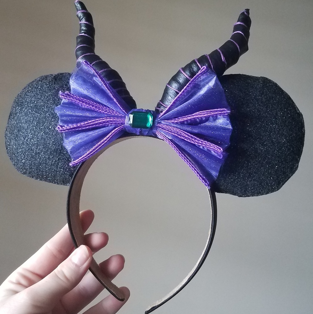Custom made Maleficent Mickey ears